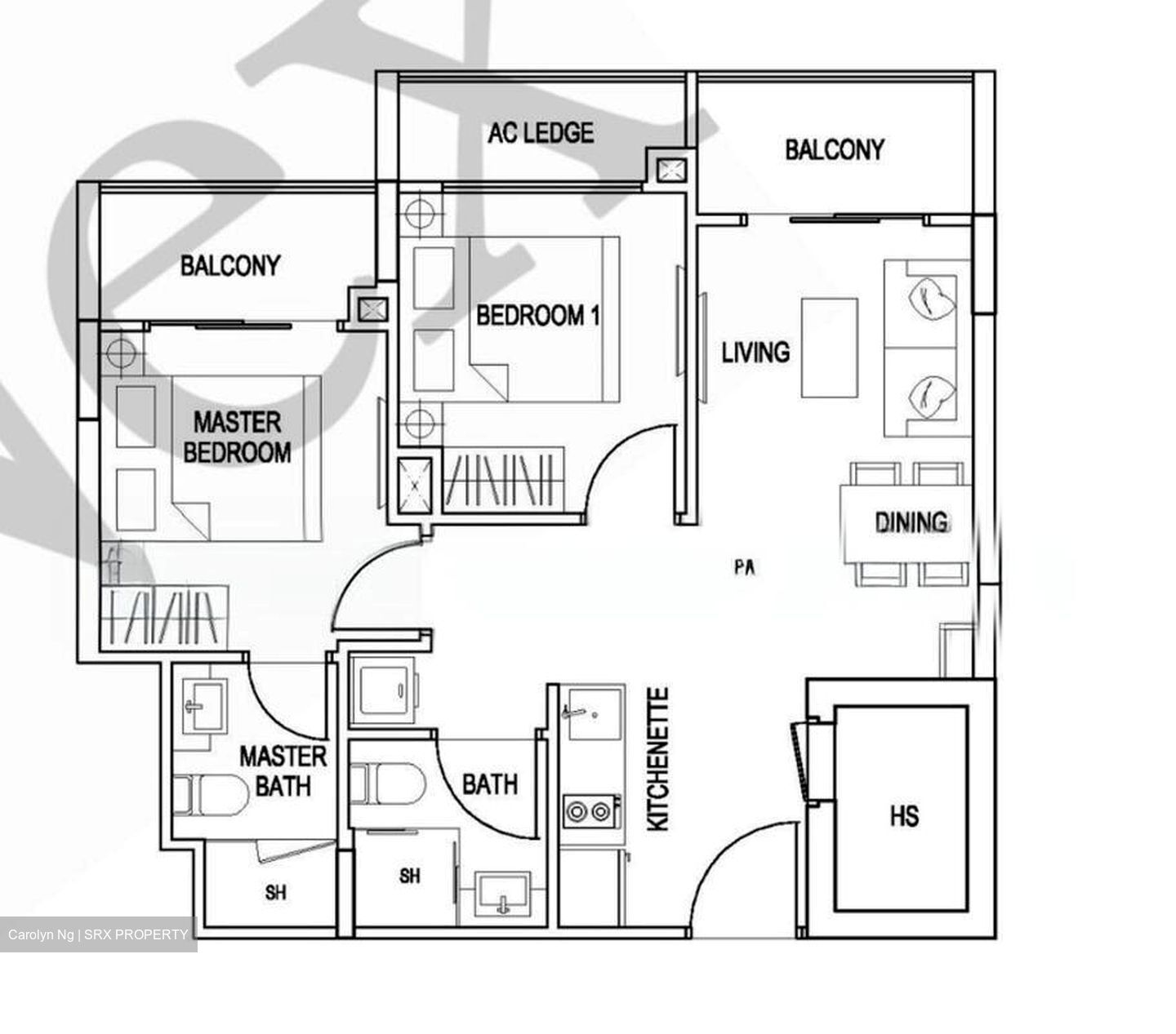 Kensington Square (D19), Apartment #500189051